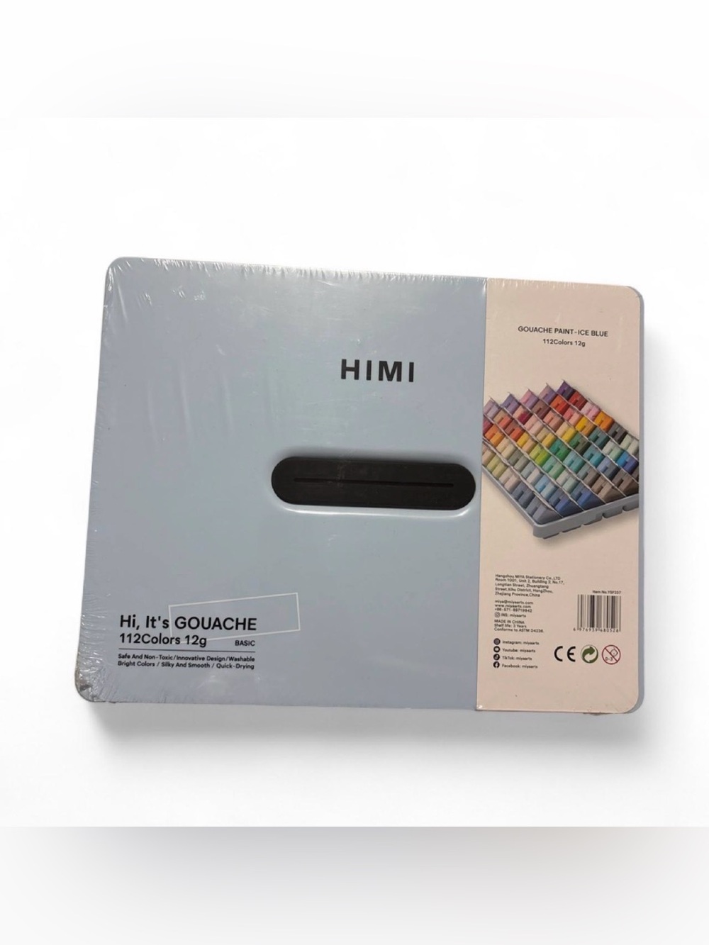 Hi, It's GOUACHE 112-Color Set - Ice Blue Case